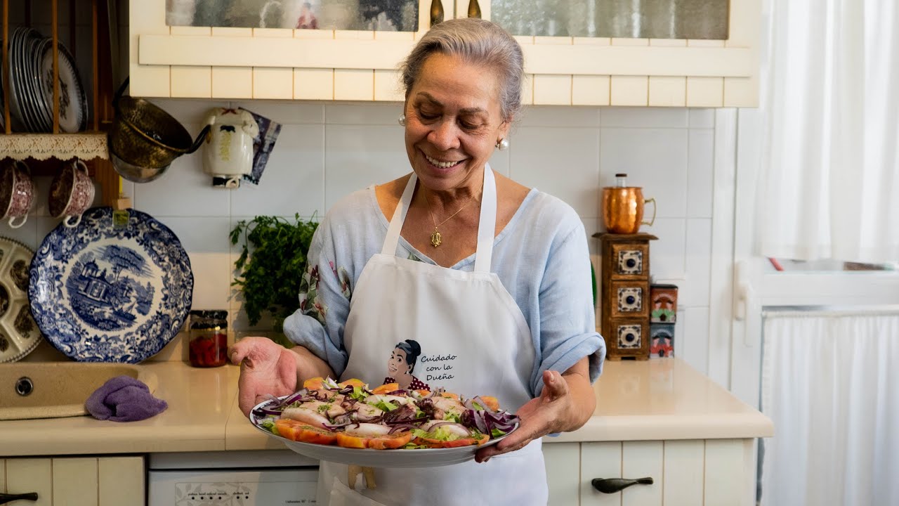 Chipirones a la plancha con salsa verde - de An Cá Carmela - por CARMEN GAHONA