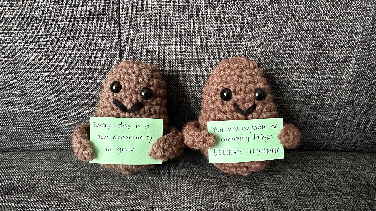Positive Potato Easy Crochet | DIY | Beginner Tutorial