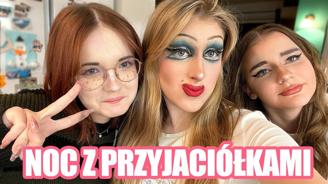 O nieeeeee!😱 ZOBACZCIE CO MI ZROBIŁY! NOCOWANIE Z PRZYJACI&Oacute;ŁKAMI!🤣DRAG QUEEN!😮