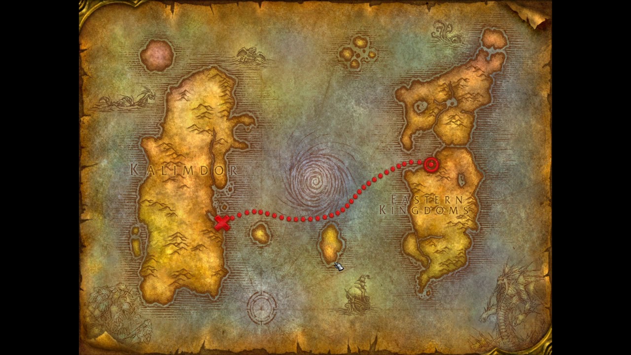 WoW Classic Eastern Kingdoms to Kalimdor (Walking) + Level 300 cooking Quest