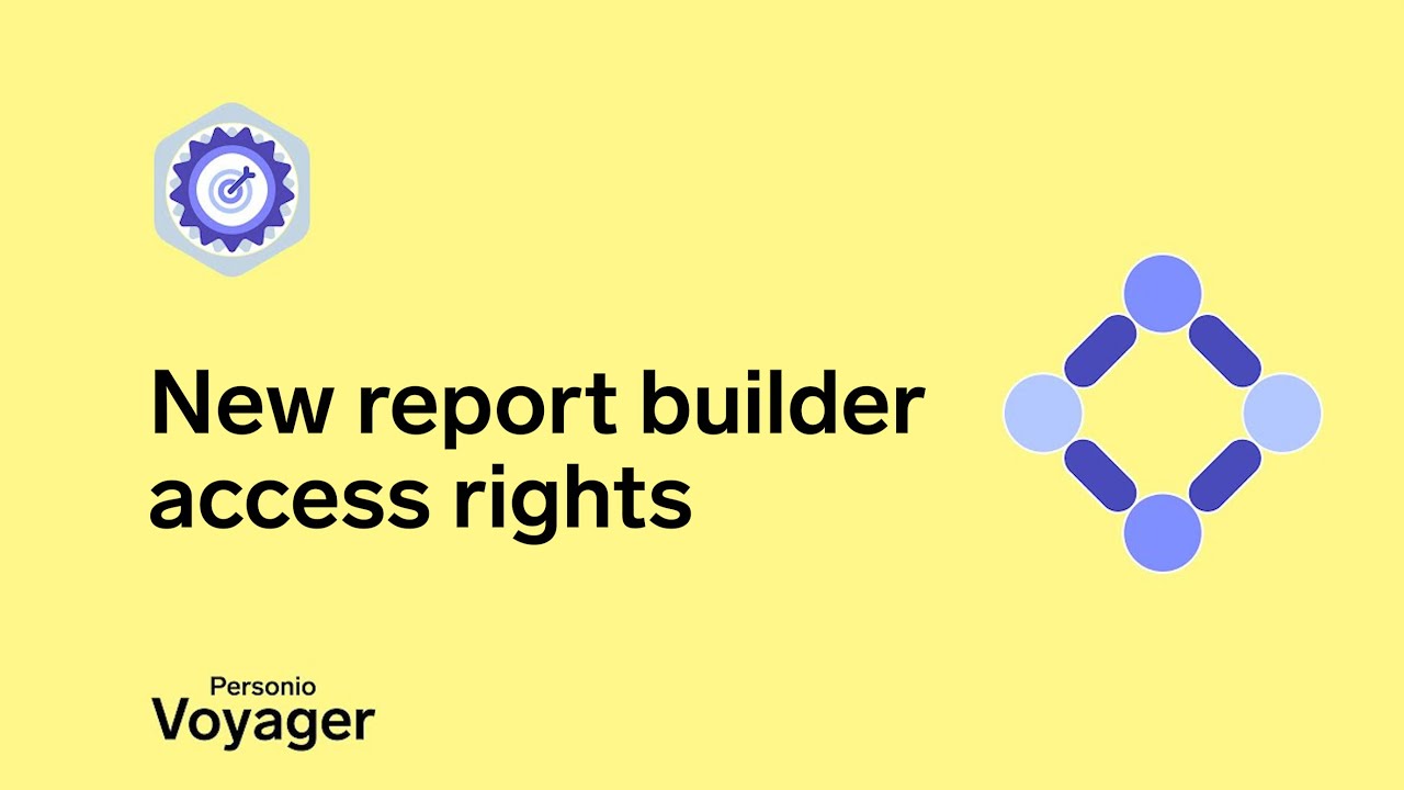 New report builder access rights | Personio