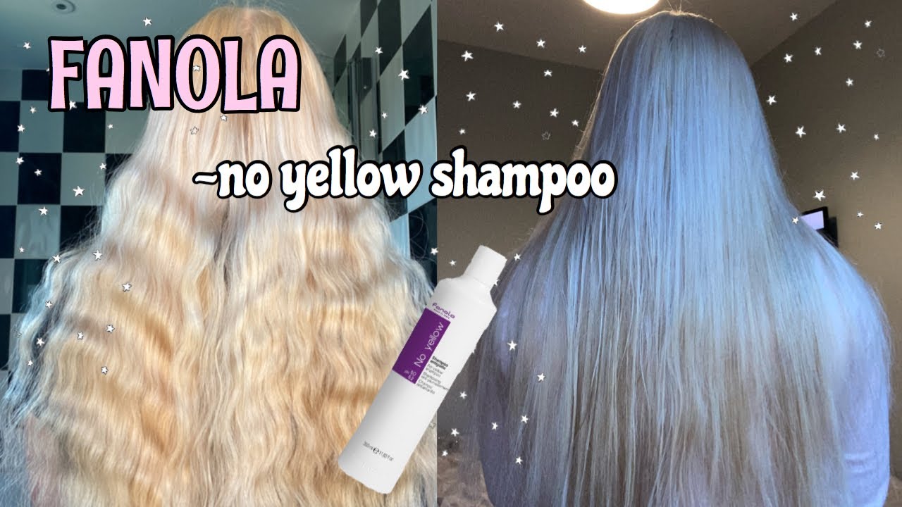 i tried the fanola no yellow shampoo on my bleached hair(no more yellow!!)|Ellie Hart
