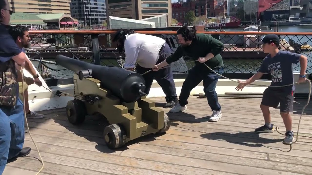 USS Constellation’s 20-Pound Parrot Rifle Demonstration