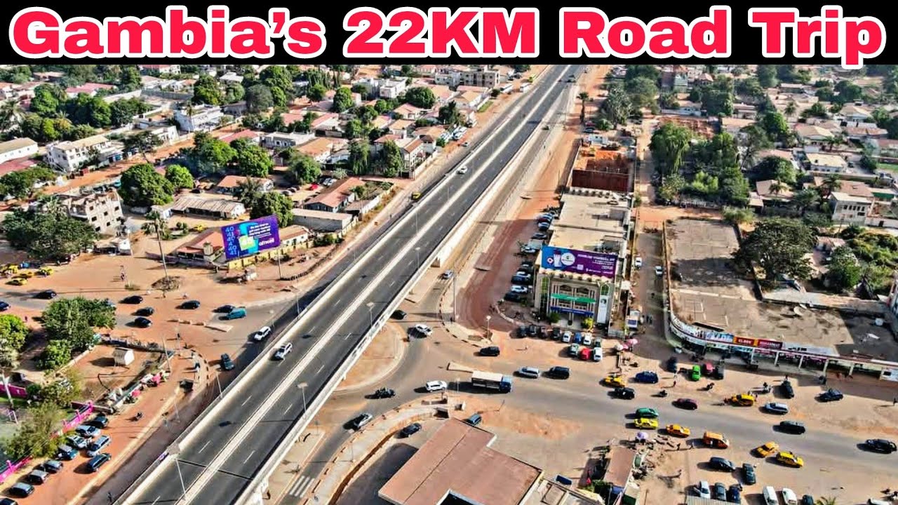 OIC Road 2025 | Full Drive from Sting Corner to Airport Junction | Gambia&rsquo;s 22KM Road Trip Africa