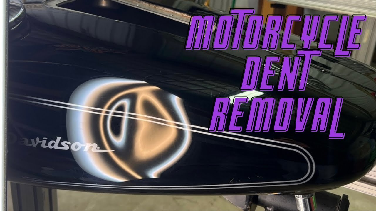 Harley-Davidson Gas Tank Dent Removal - (MPDR) Motorcycle Paintless Dent Repair