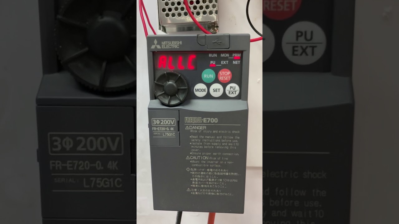 INS Inverter Mitsubishi E720-1 การตั้งค่าโรงงาน