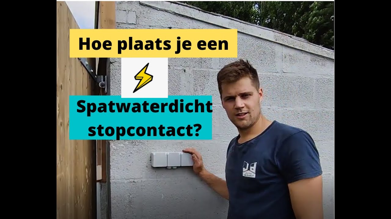 Hoe plaats je een spatwaterdicht opbouwstopcontact?