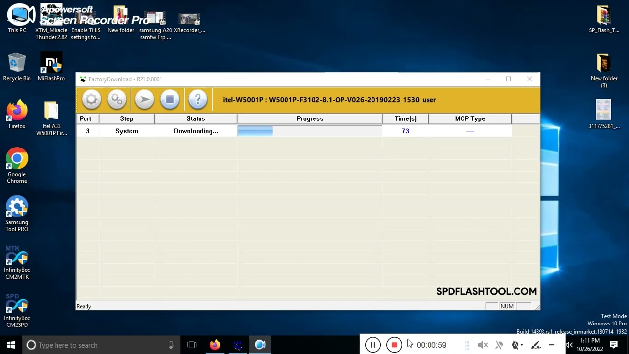 Itel A33 W5001P flash
