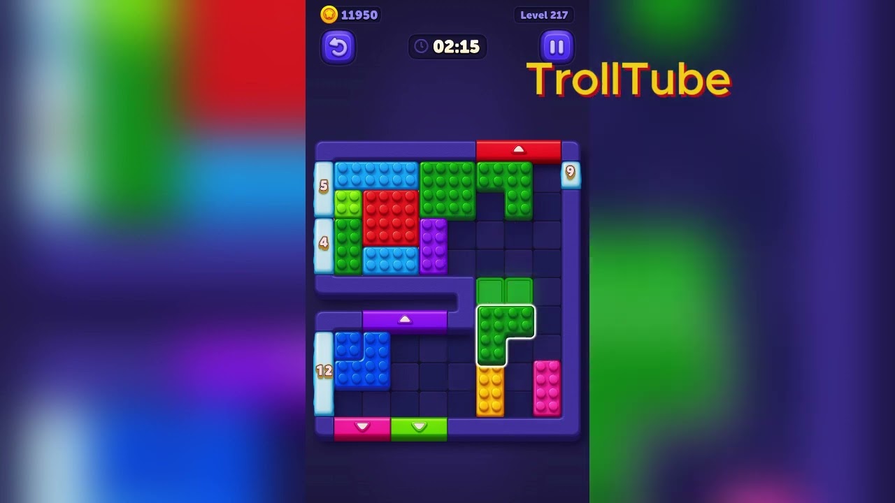 Block Out Level 217 Solution