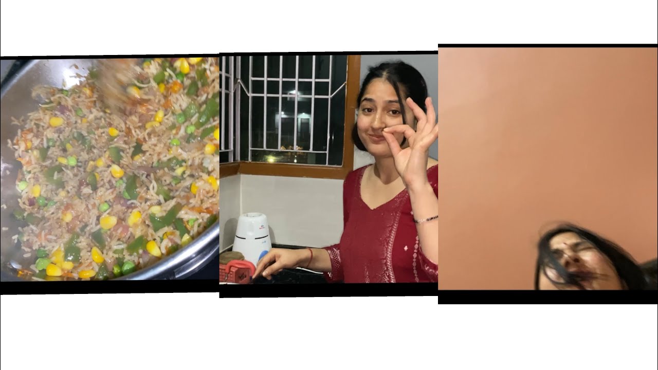 Aj bta Dee Mma ne apni dil kee baat❤️😢🙂#fried rice bnaye👩‍🍳😋# behn ne ser b fodd Dia mera
