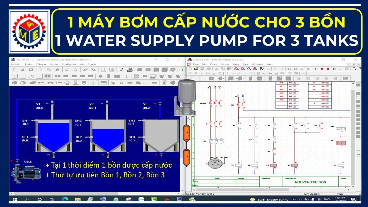 🔴 1 Máy Bơm Tự Động Cấp Nước Cho 3 Bồn | 3 Bồn Chứa Nước Sử Dụng 1 Máy Bơm