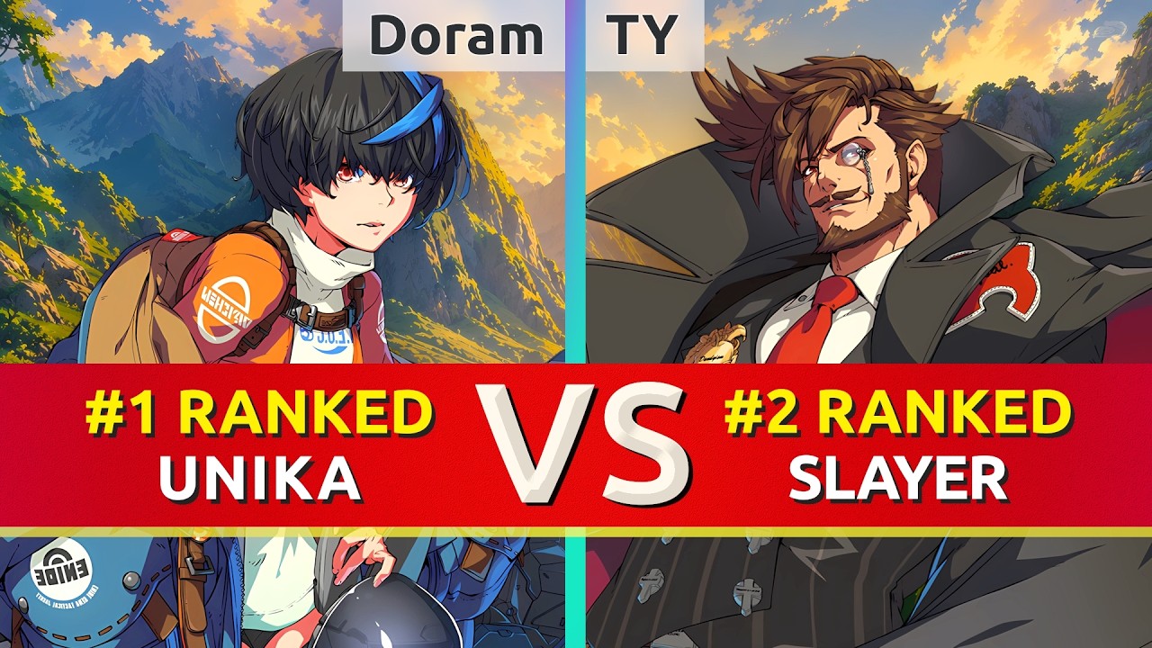 GGST ▰ Doram (#1 Ranked Unika) vs TY (#2 Ranked Slayer). High Level Gameplay