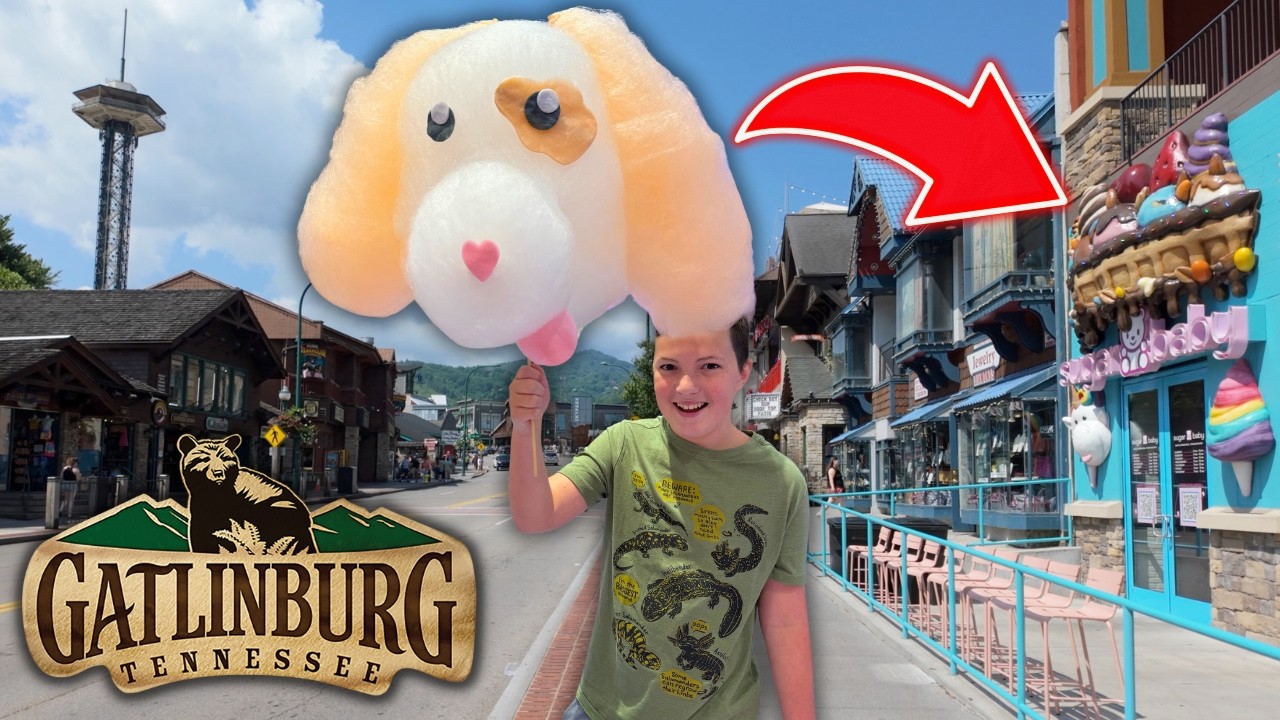 НОВИНКА Sugar Baby Gatlinburg Tennessee Sweet Shop | ГИГАНТСКАЯ сладкая вата с персонажами!