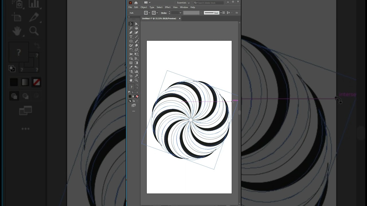 Optical Illusion Design Adobe Illustrator #agdesigner #shortsfeed #illustratorshorts