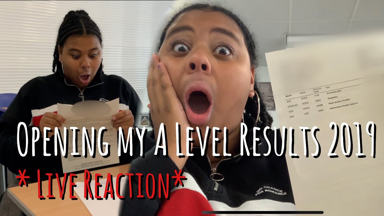 Opening my A level Results 2019 *LIVE REACTION*