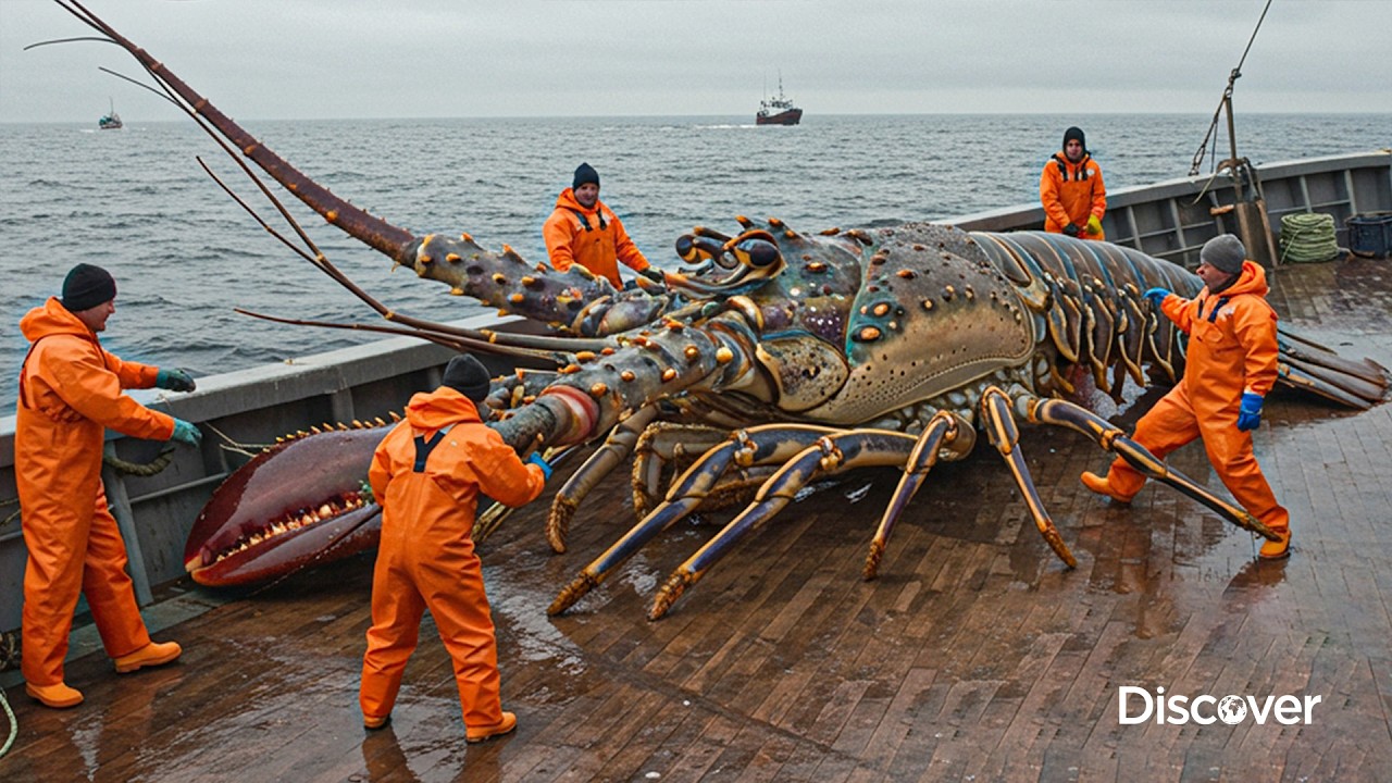 Как рыбаки выловили 2000 гигантских лобстеров за один заход в открытом море | Документальный филь...