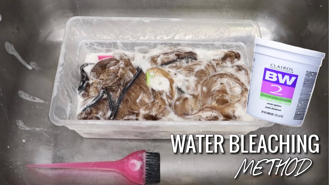 WATER BLEACHING METHOD | HOW TO BLEACH YOUR HAIR IN UNDER 10 MINUTES !