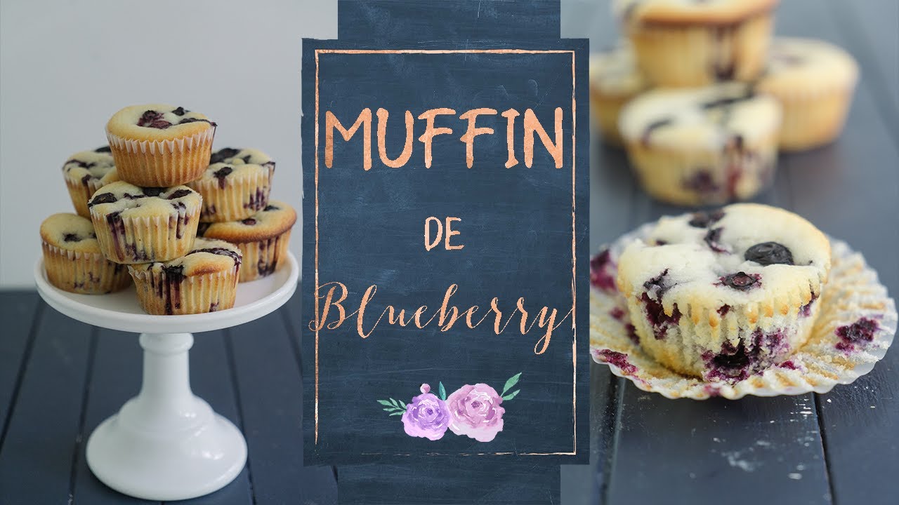 MUFFIN DE LIMÃO E BLUEBERRY (mirtilo)