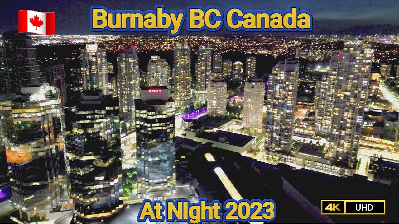 Burnaby BC Canada at Night