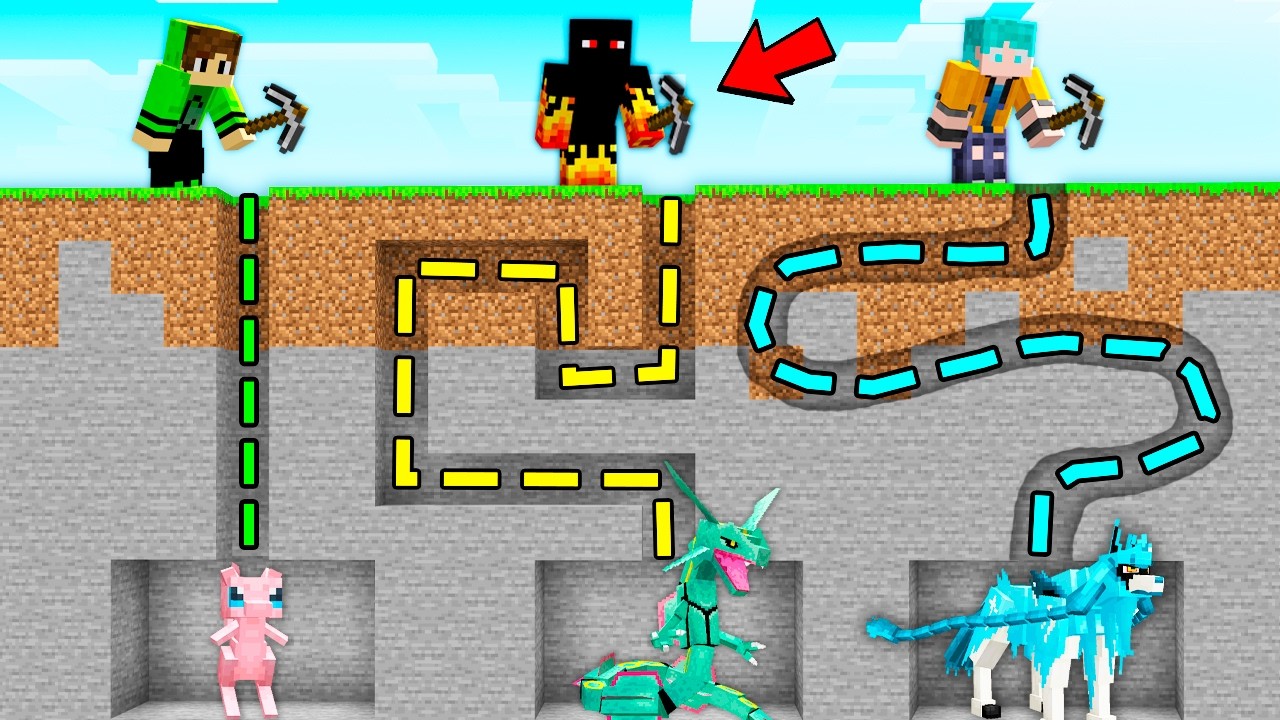Quem MINERA o MELHOR POKÉMON LENDÁRIO no Minecraft