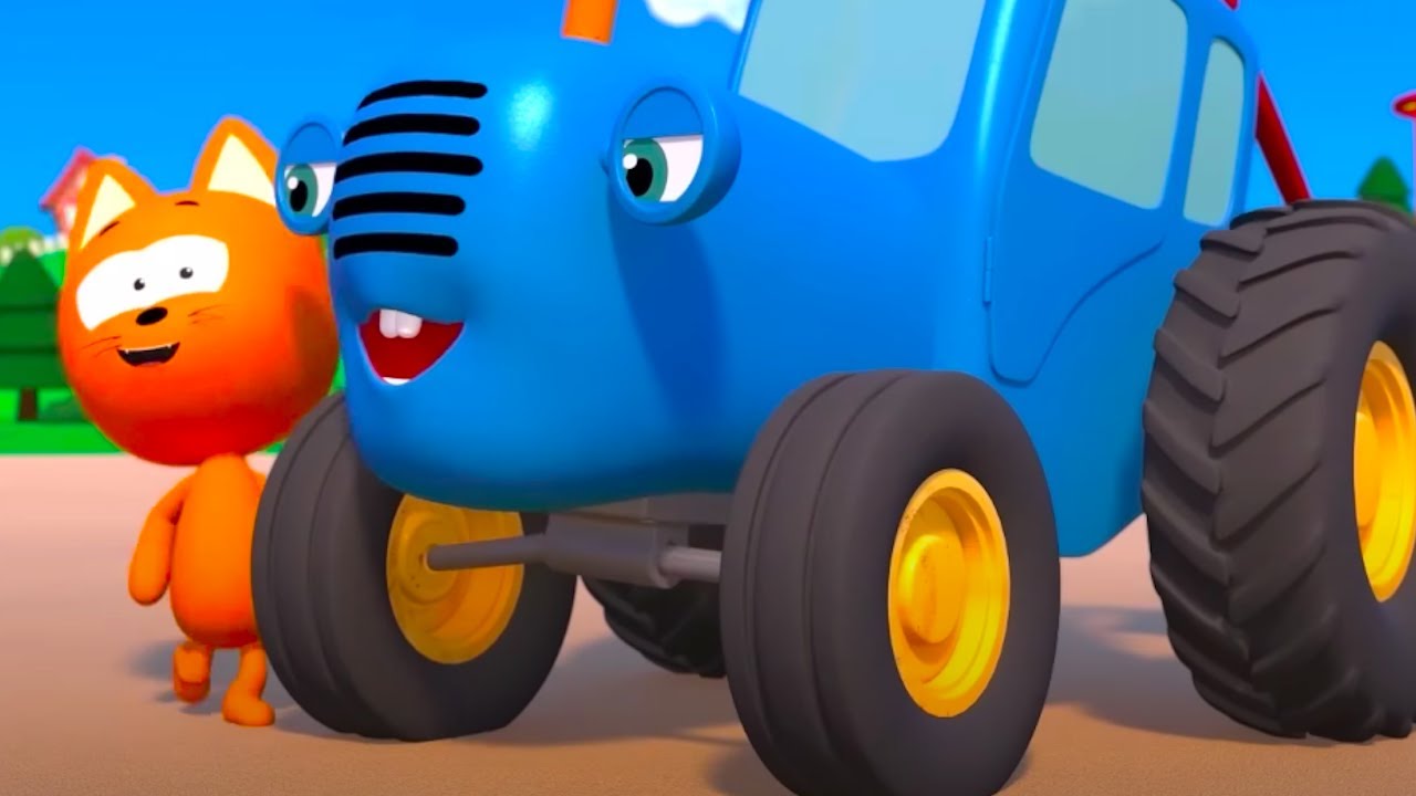 DIVERTIDOS JUEGOS DE KOTÉ 🎈JUGAR CON EL TRACTOR 🚜🚜 Gatito Koté 😺