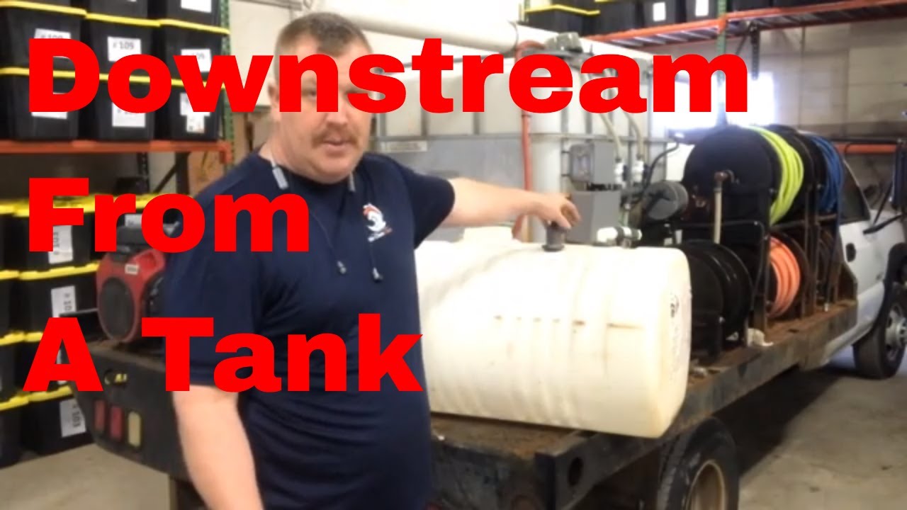 Plumbing A Down Stream Injector  From A Tank For Pressure Washing