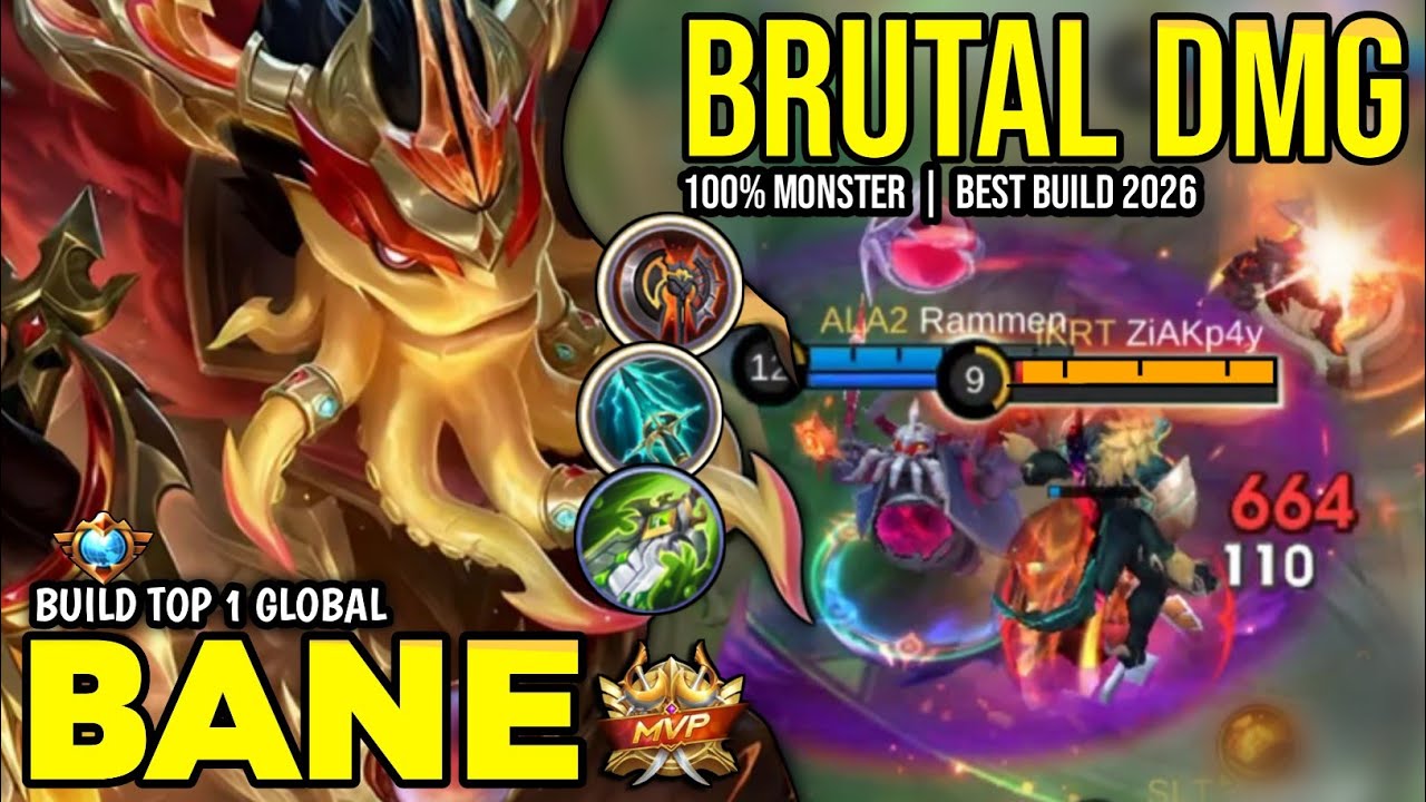 BANE BEST BUILD 2026 | BUILD TOP 1 GLOBAL BANE GAMEPLAY | MOBILE LEGENDS✓