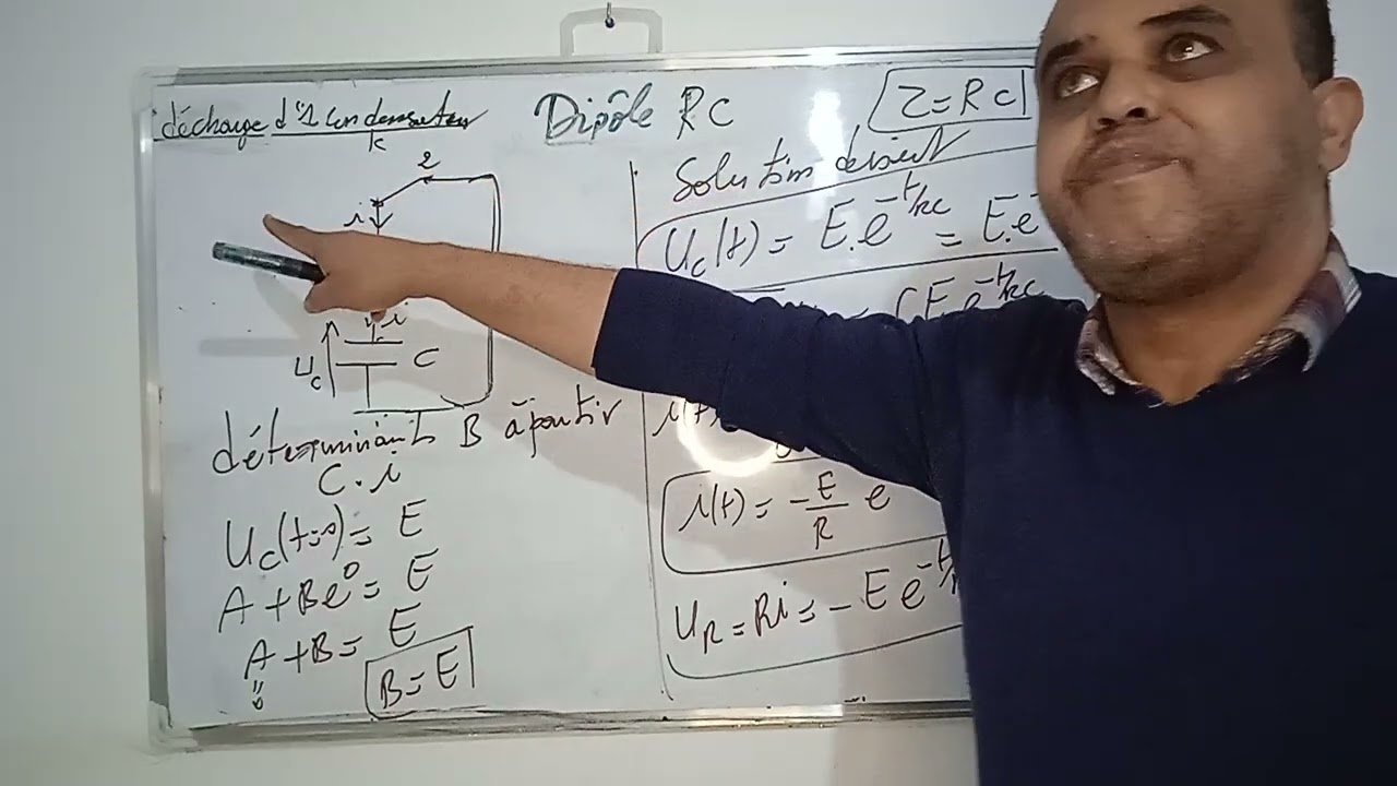 Électricité Dipôle RC (décharge d'un condensateur) SVT, PC, SM