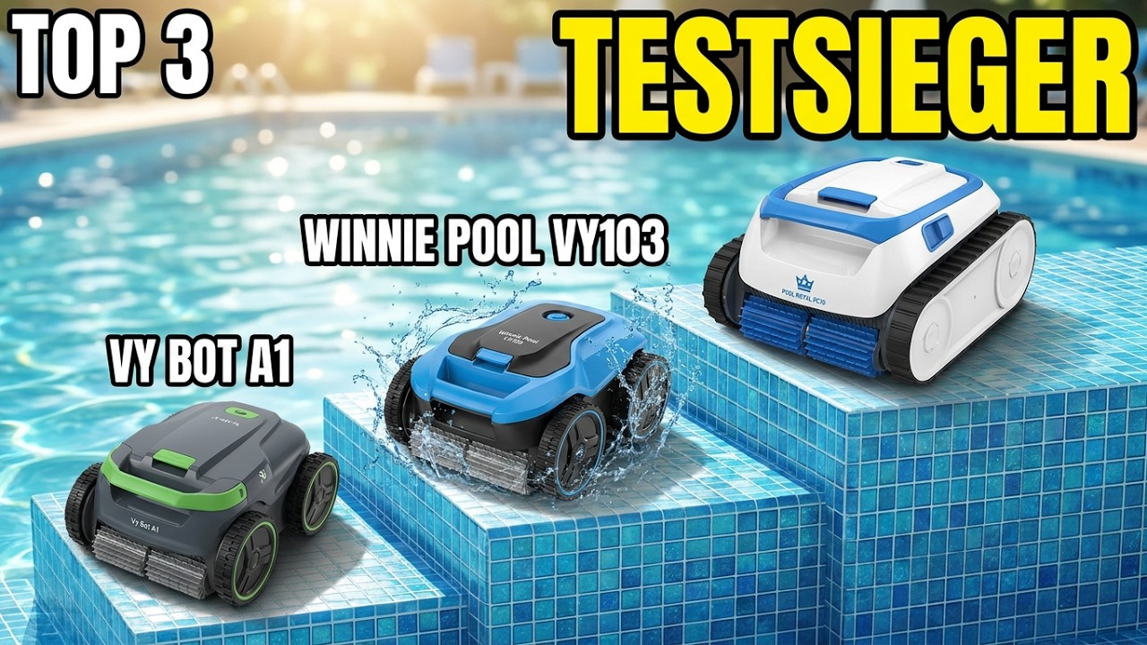 Top 3 Poolroboter 2025 im Test🏆– Akku-Modelle im Vergleich!