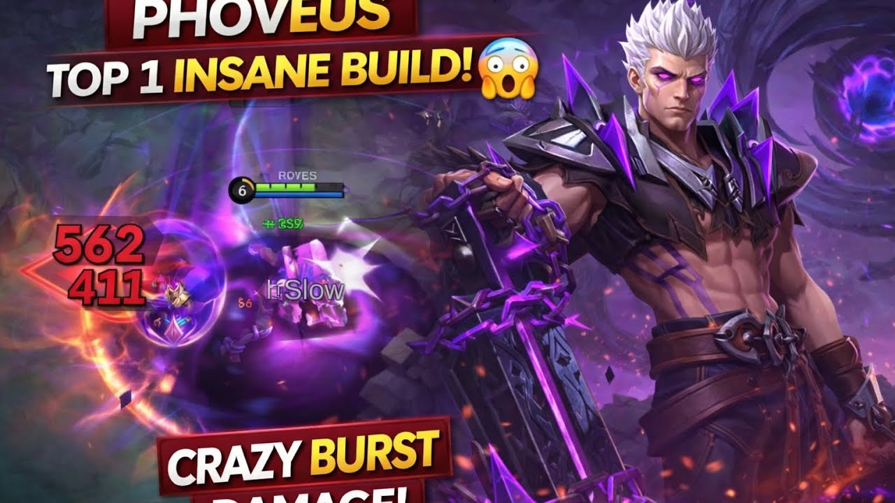 PHOVEUS TOP 1 INSANE BUILD 😱 | CRAZY BURST DAMAGE!