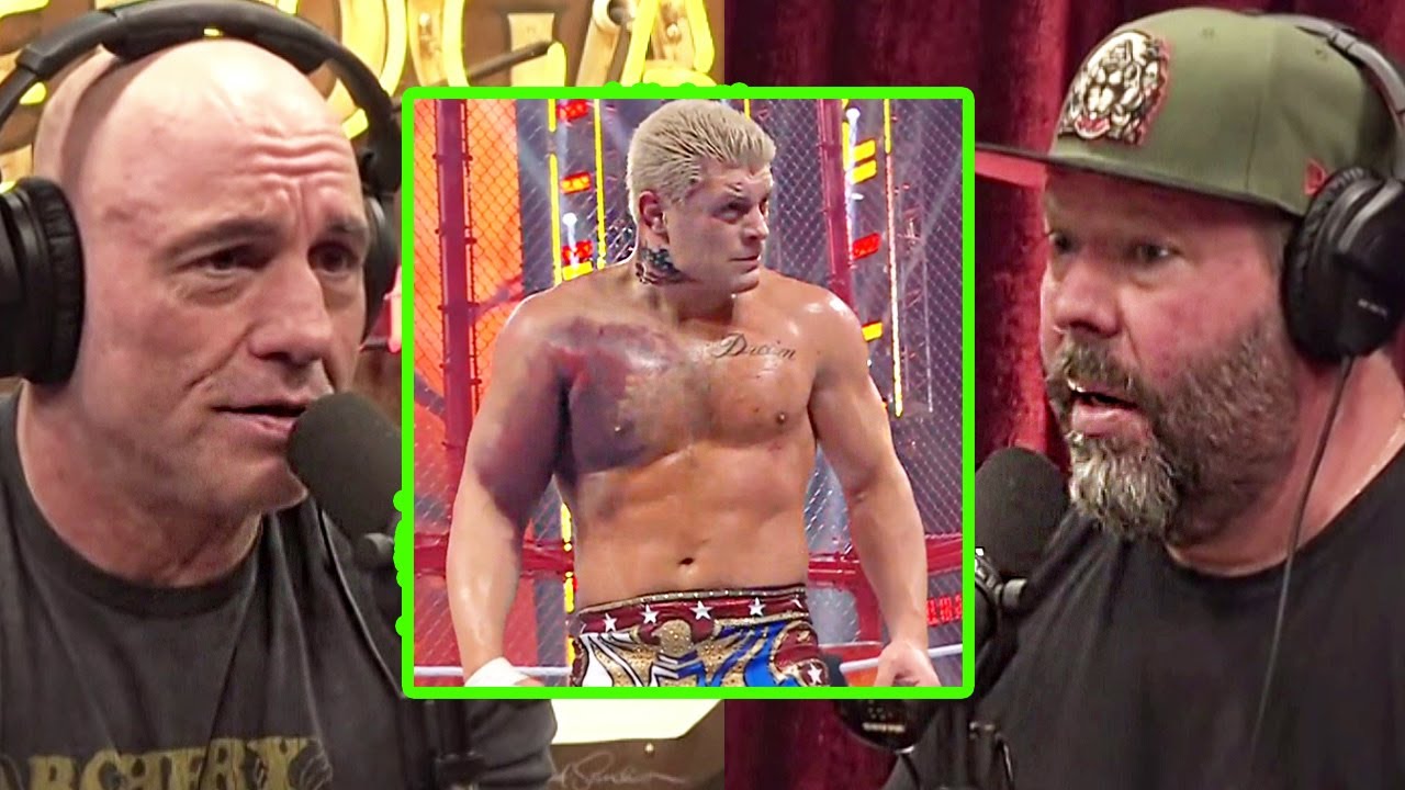 Joe Rogan & Bert Kreischer React to Cody Rhodes’ Brutal Pec Injury | Wrestlers' Insane Toughness