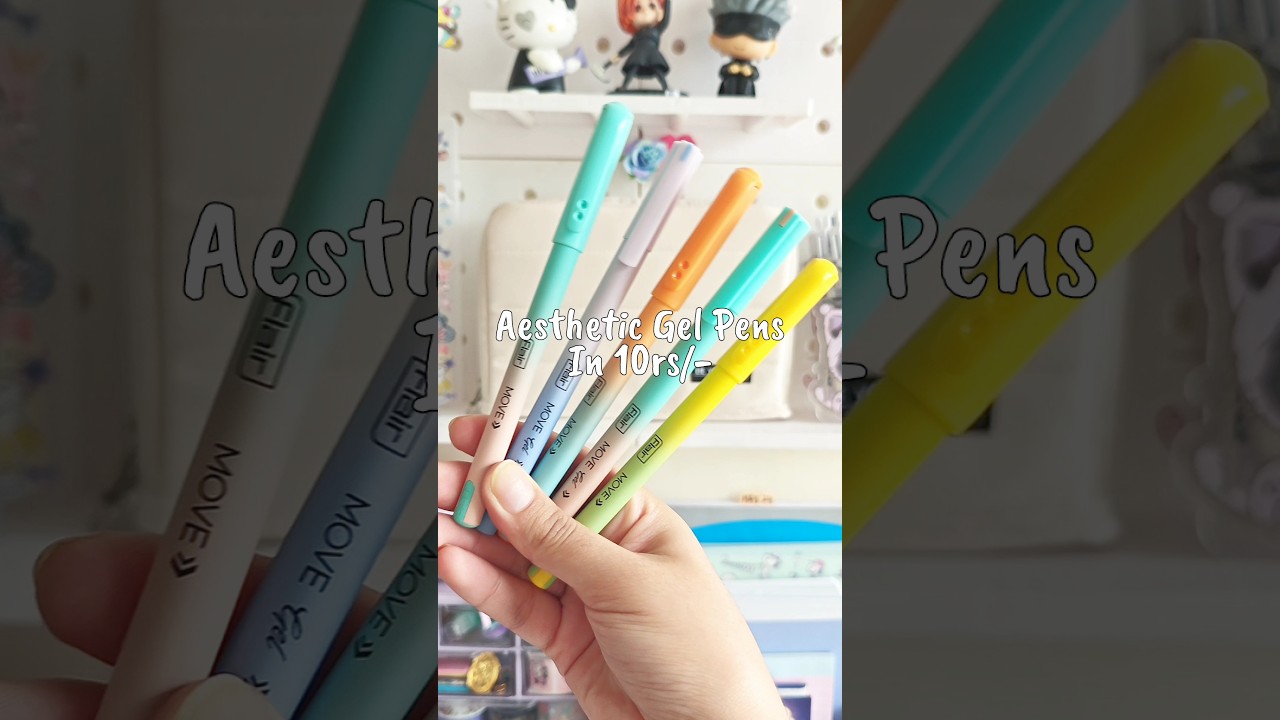 Aesthetic Pastel Gel Pens in 10rs/- ✨ Flair Move Gel Pens ✍🏻 
