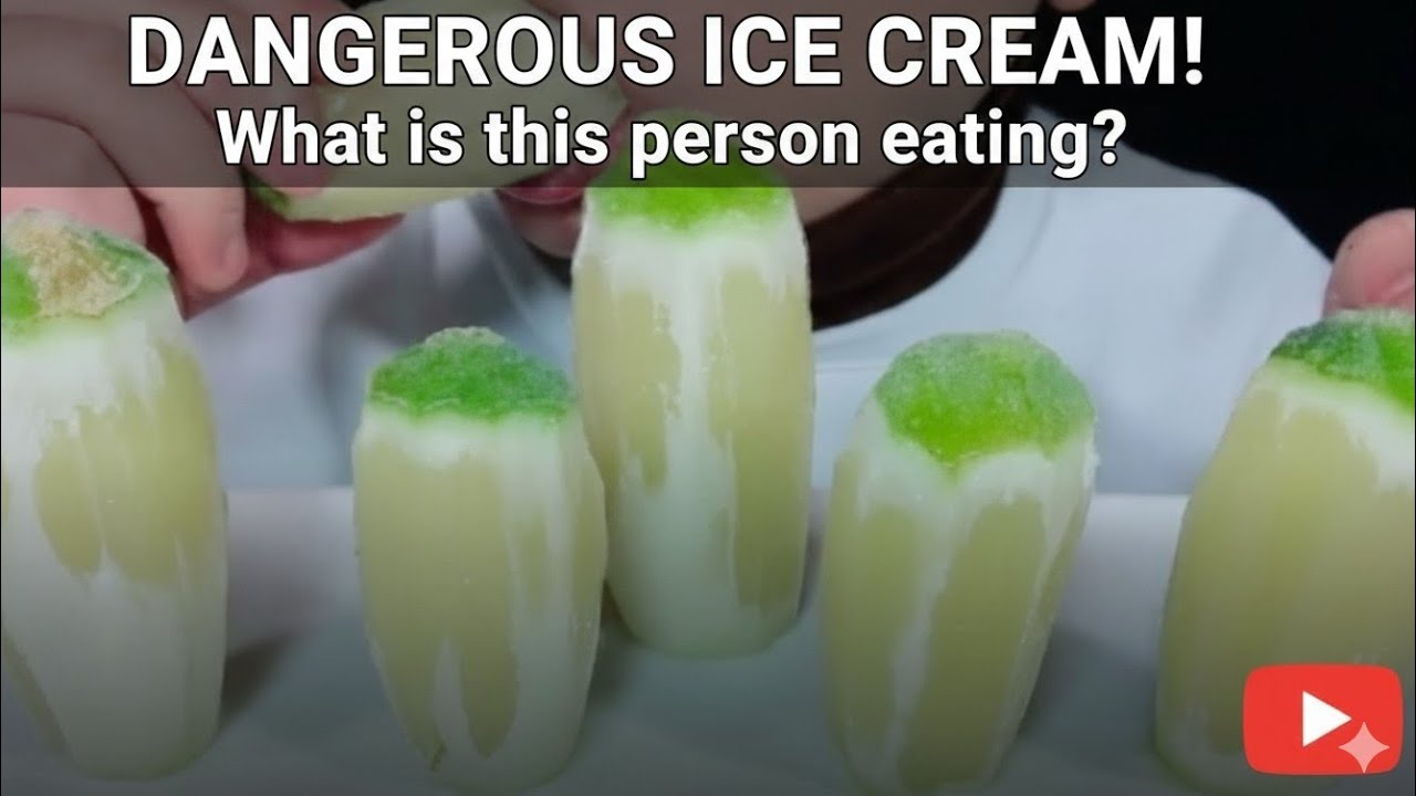 ASMR Eating Ice Candy 🍬 | Green Jelly Ice Mukbang | Satisfying Eating Sounds