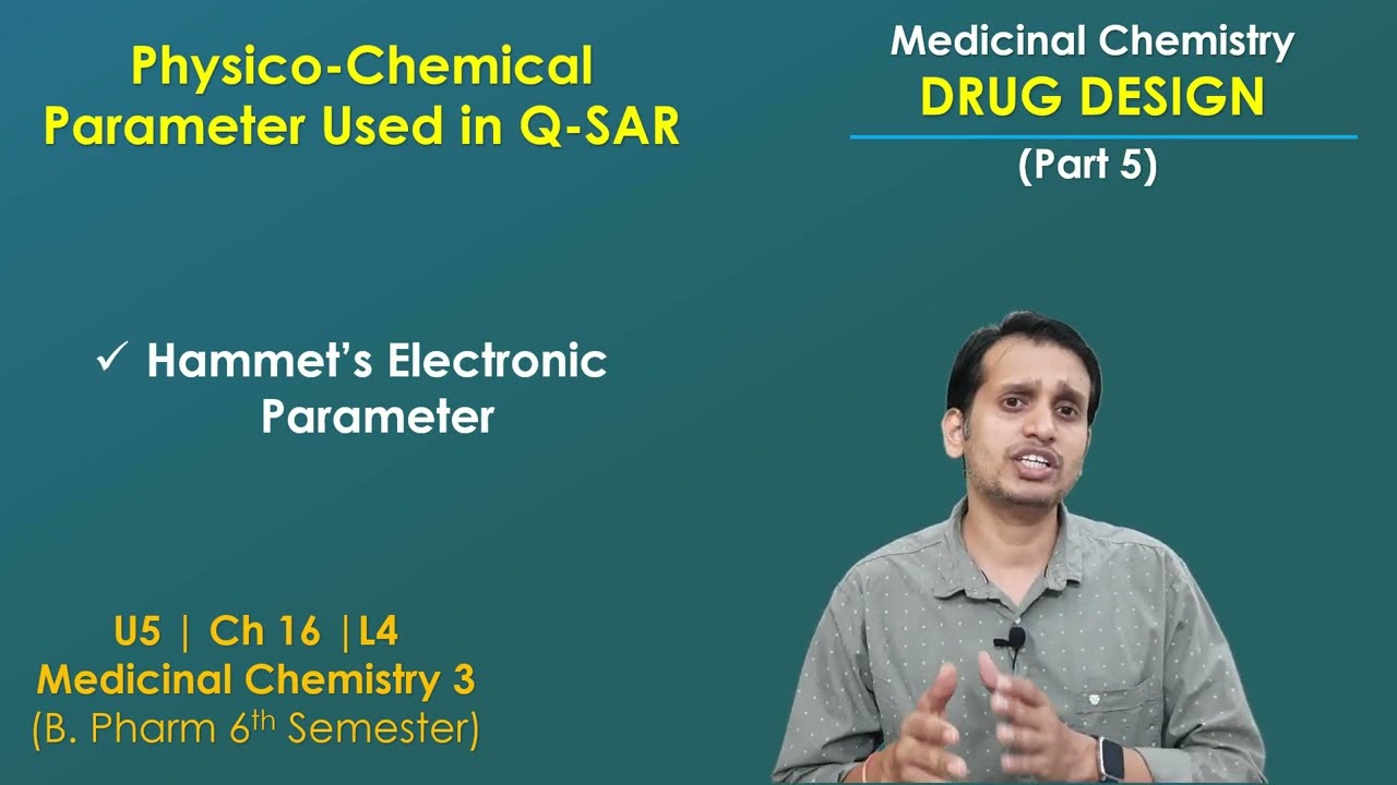 Drug Design (Part 5): Physicochemical Parameter Used in QSAR | Hammett's Electronic Parameter