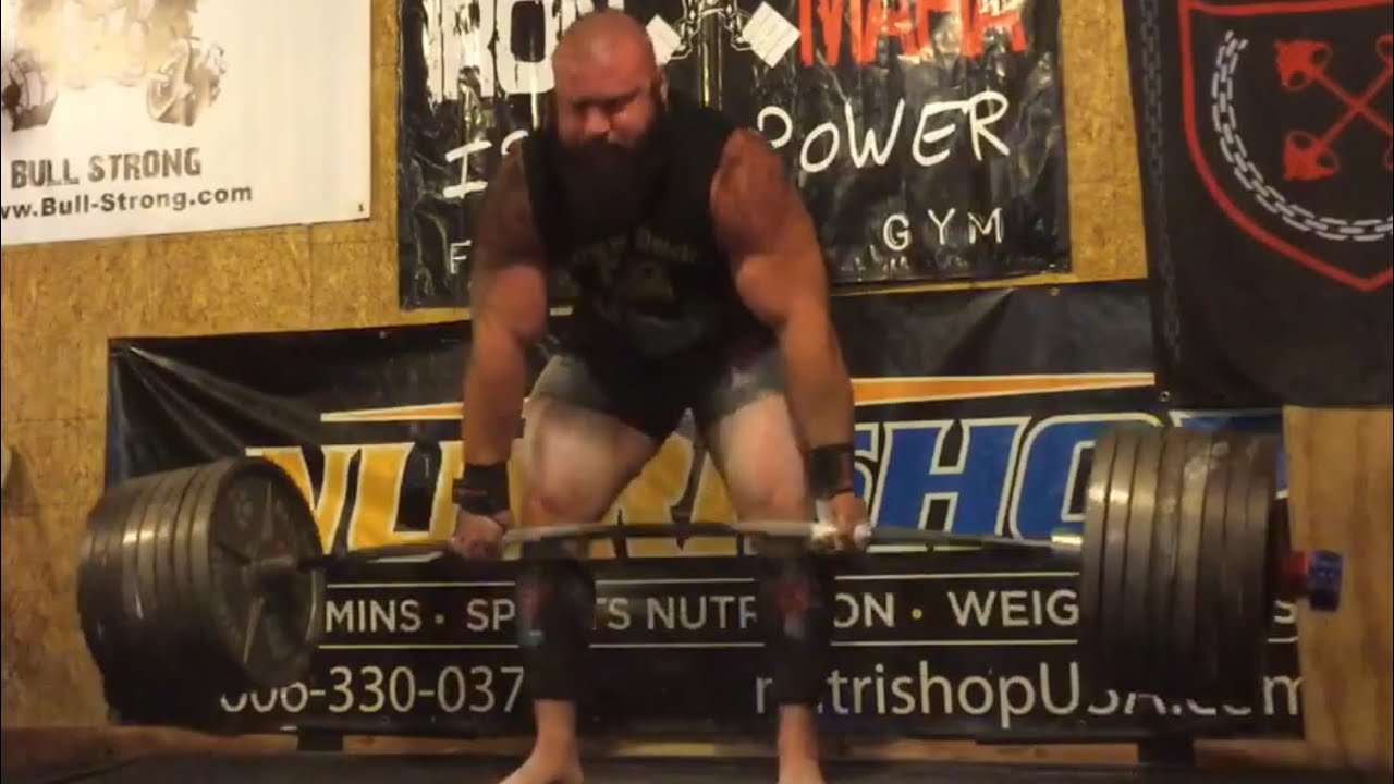 Andrew Hause Raw deadlift training at Iron Mafia 11/10/19