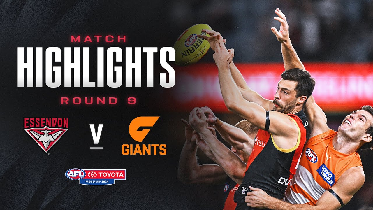 Essendon v GWS Giants Highlights | Round 9, 2024 | AFL