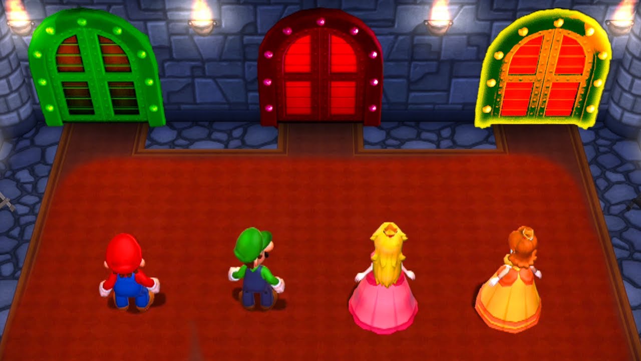 Mario Party 9 Minigames - Mario Vs Luigi Vs Peach Vs Daisy (MASTER CPU)