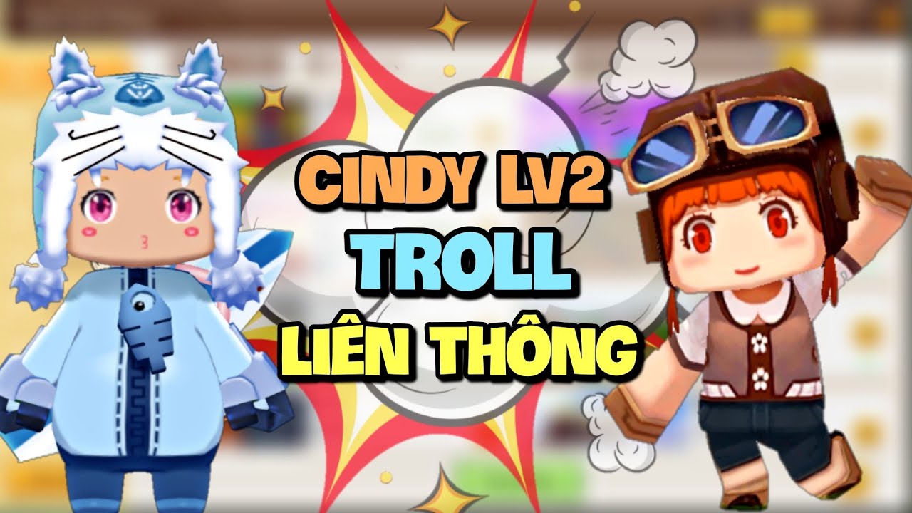 Dùng Cindy LV2 troll parkour trên sảnh liên thông mini world và cái kết | Meowpeo