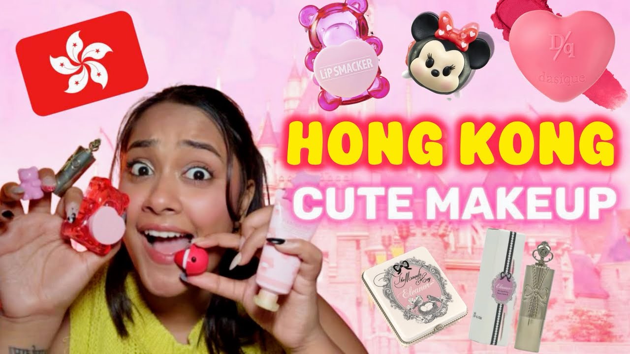 Trying * CUTE * Makeup from HONG KONG 🇭🇰 | #cutemakeup #makeuphaul