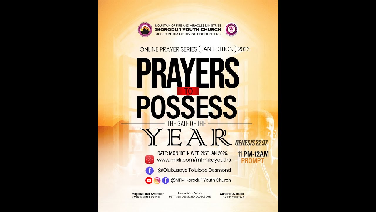 PRAYERS TO POSSESS THE GATE OF THE YEAR OPS SERIES  20||01||2026