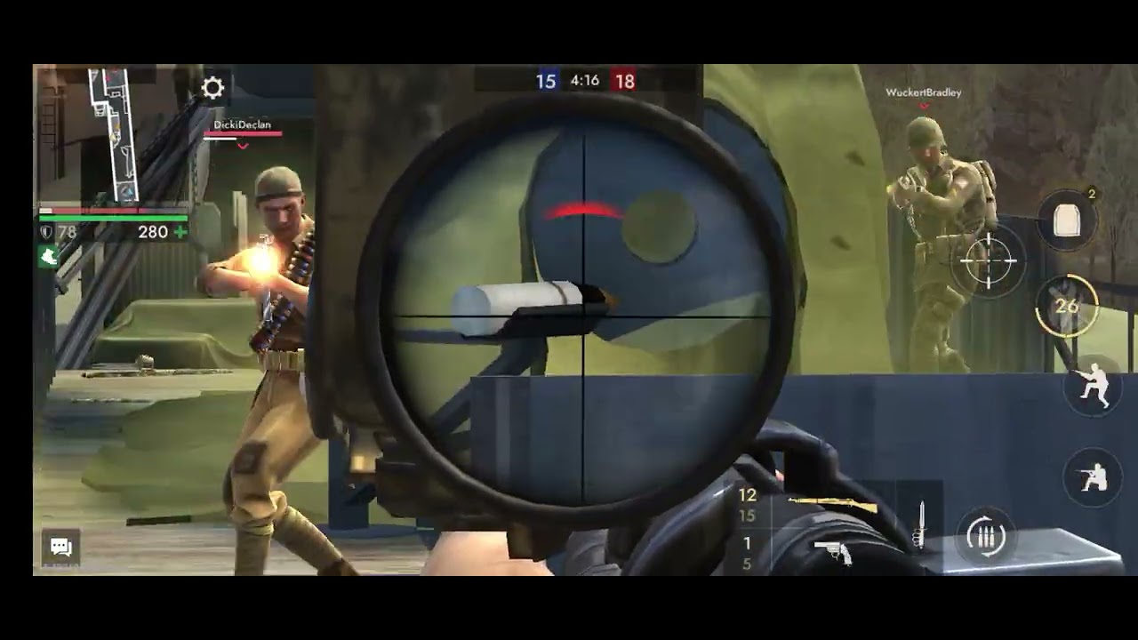 🤔Best sniper game play video⏯️| world war heros gameplay video🥵#games #world war #gaming video 