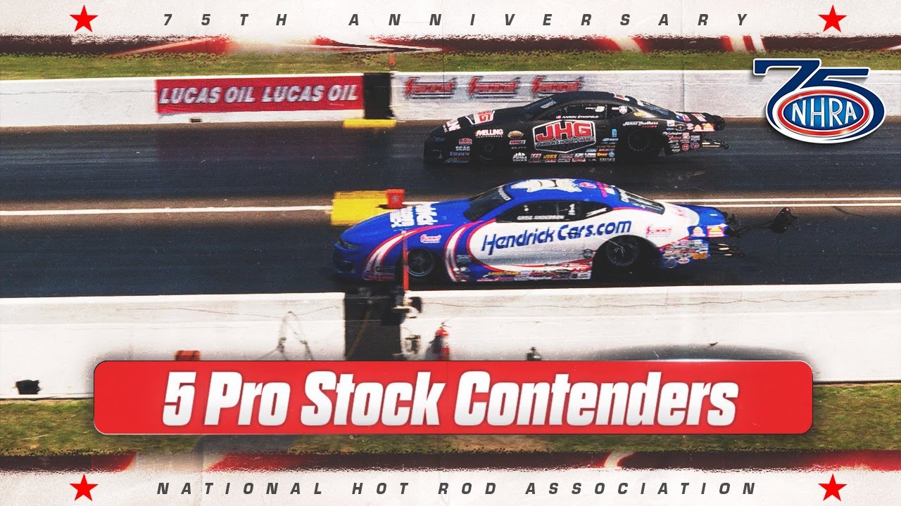 Пять претендентов на чемпионский титул в классе Pro Stock в сезоне NHRA 2026 года