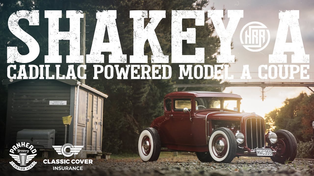 Shakey A! Awesome cadillac powered Ford Model A Coupe: Hot Rod Revue