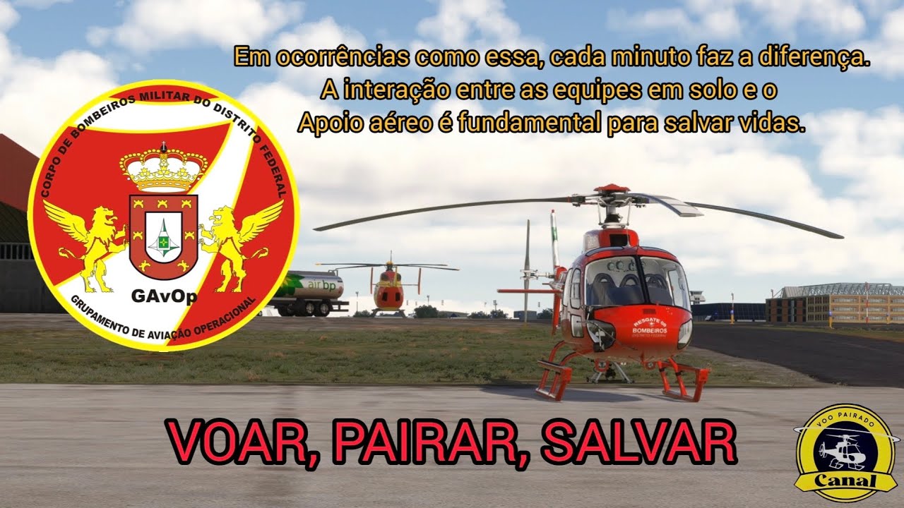 CBMDF GAvOp AEROMÉDICO | Atropelamento Grave em Santa Maria/DF | Missão Resgate 08 – MSFS2020