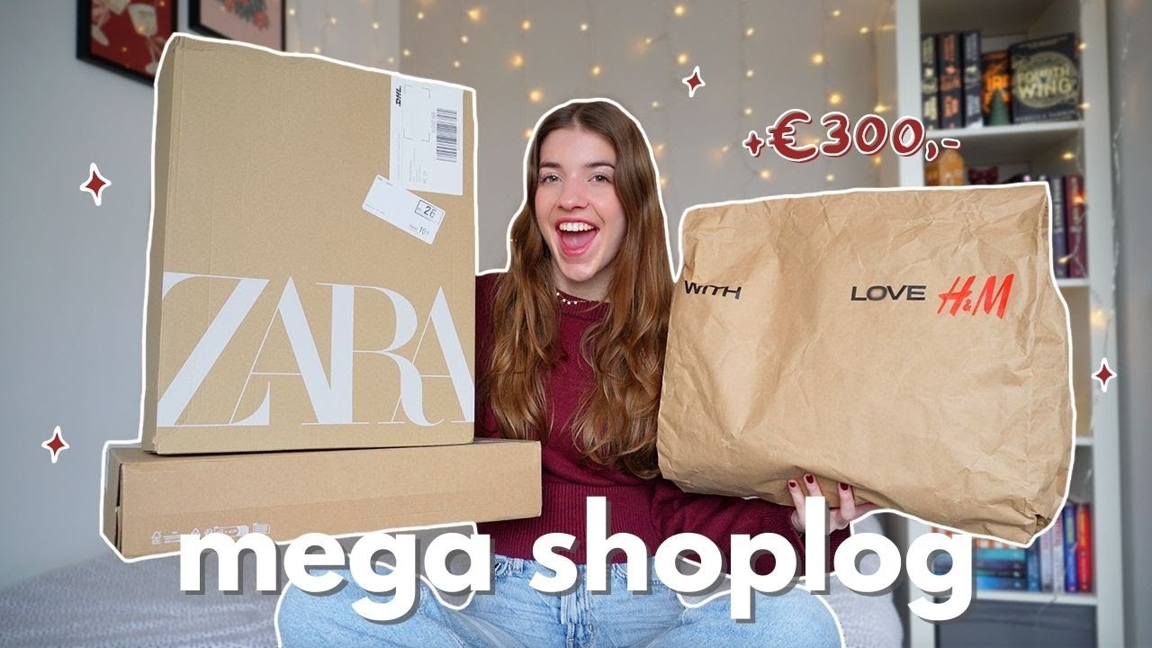 MEGA ZARA EN H&M SHOPLOG €300,- 🛍️🎀 +try-on