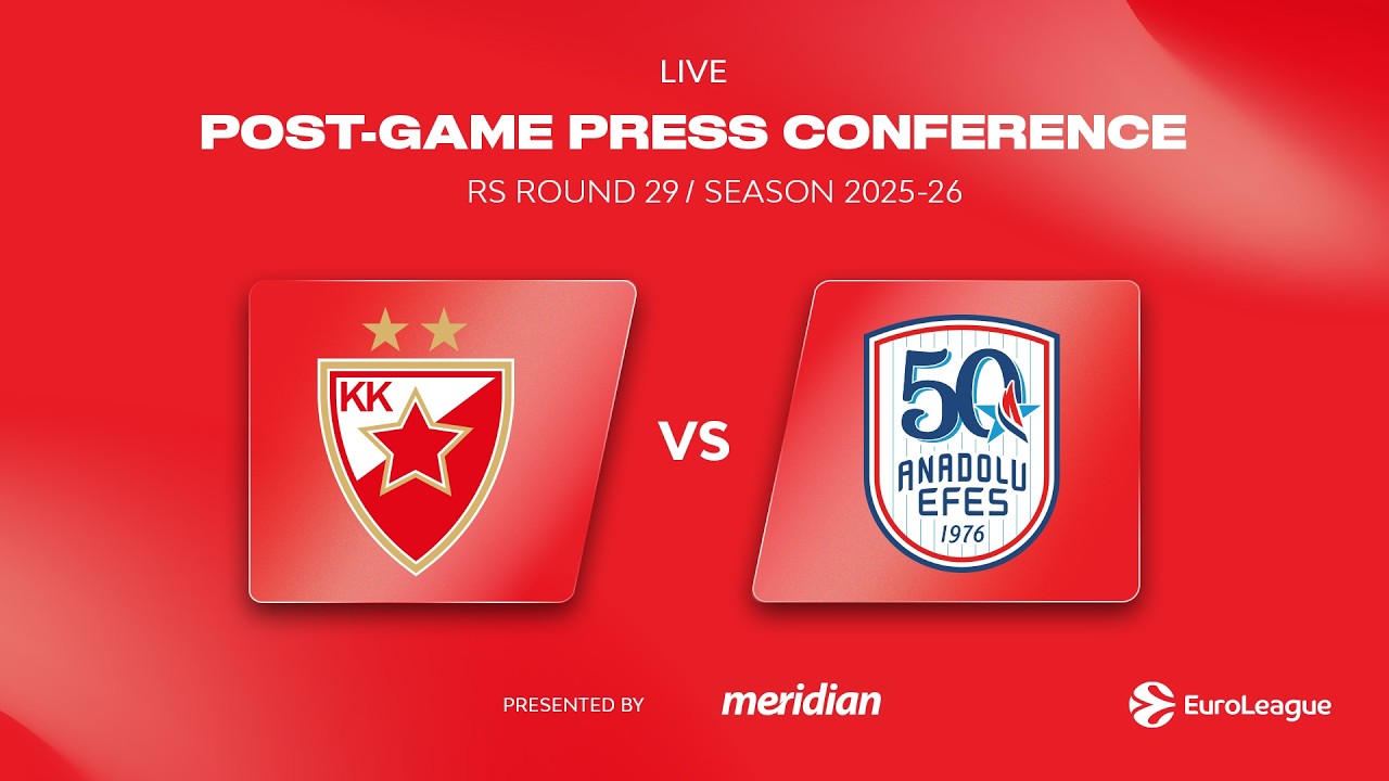 Press conference, EuroLeague R 29 | Crvena zvezda Meridianbet - Anadolu Efes