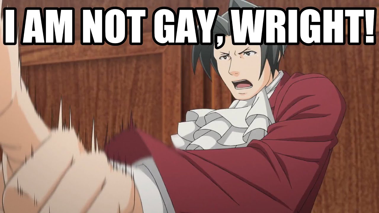 Edgeworth Gets Questioned About His Sexuality.
