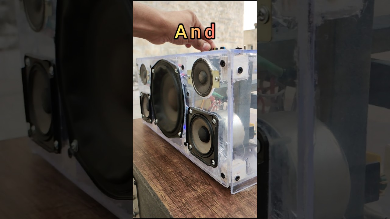 My Custom Transparent Bluetooth Speaker TPA3116 D2 Class D 2.1 Audio Board 