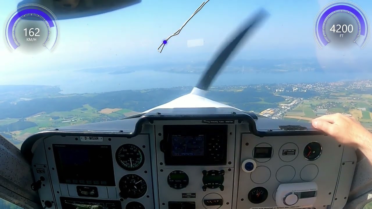 Überlandflug Günzburg Konstanz     #aviation #pilot #landing #fly #aviationlovers