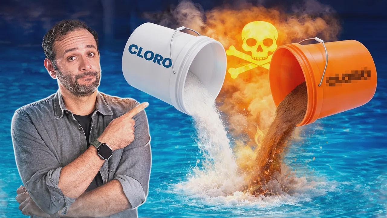 Non fare questo in piscina! Attenzione al pericolo del cloro!